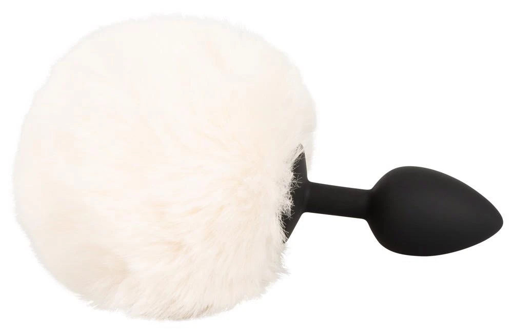 Butt plug fluffy tail 14.2 cm – white