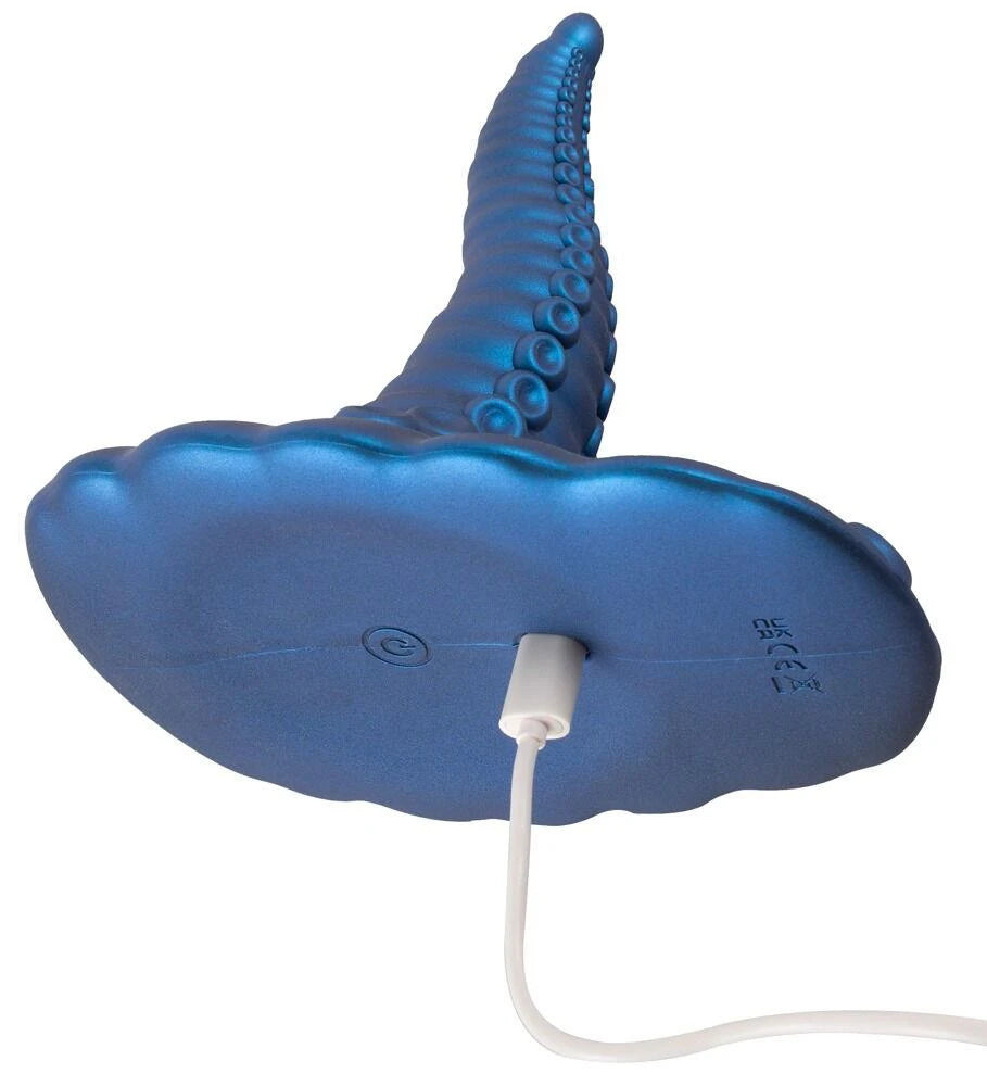 Realistic vibrator Tentacle Pad 10 functions – remote control, with suction cup, blue | Beasty Cocks