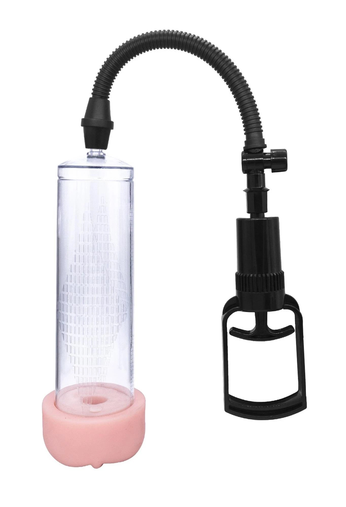 Power Escorts – Power Pump Juicy – Pompe à pénis – Avec chatte interchangeable améliorée – Noir/Transparent