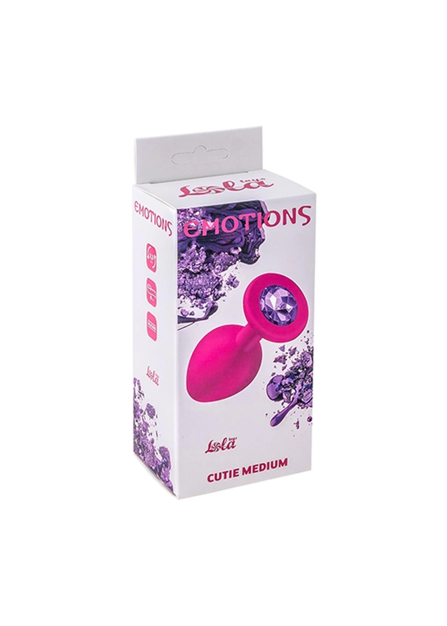 Plug anal Plug Emotions Cutie Medium rose cristal violet foncé