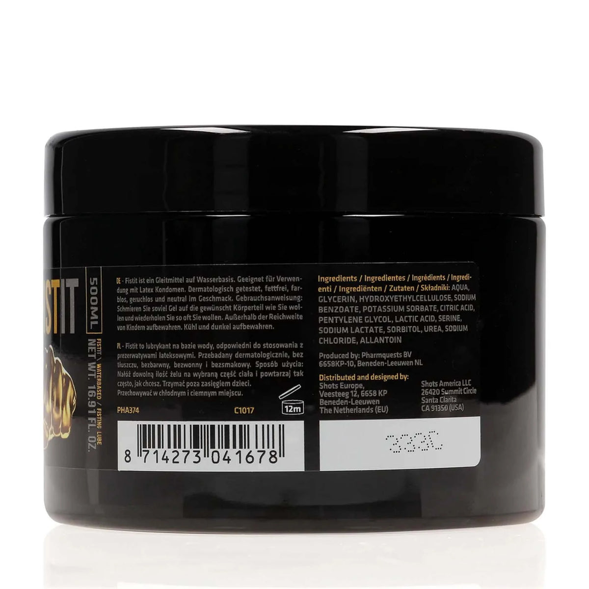Lubrificante 500 ml – a base d'acqua 10.2 cm | Fist It