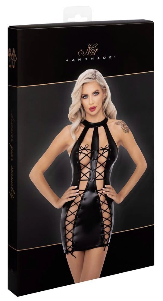 Robe noire ouverte XL