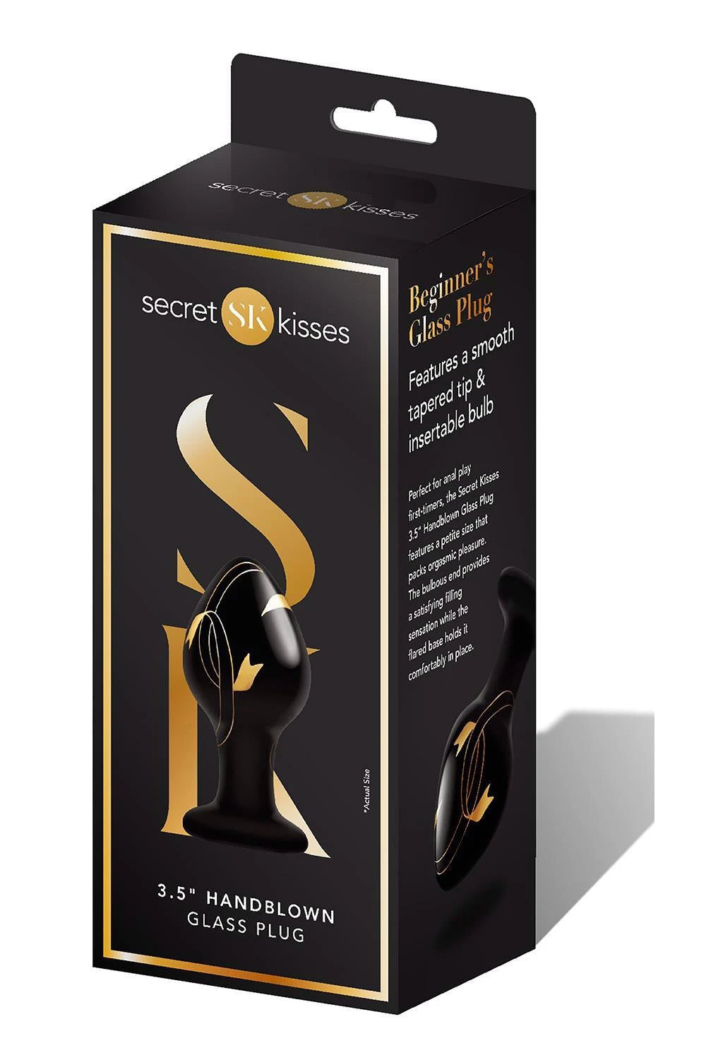 Plug anale Handblown 8.9 cm – in vetro | Secret Kisses