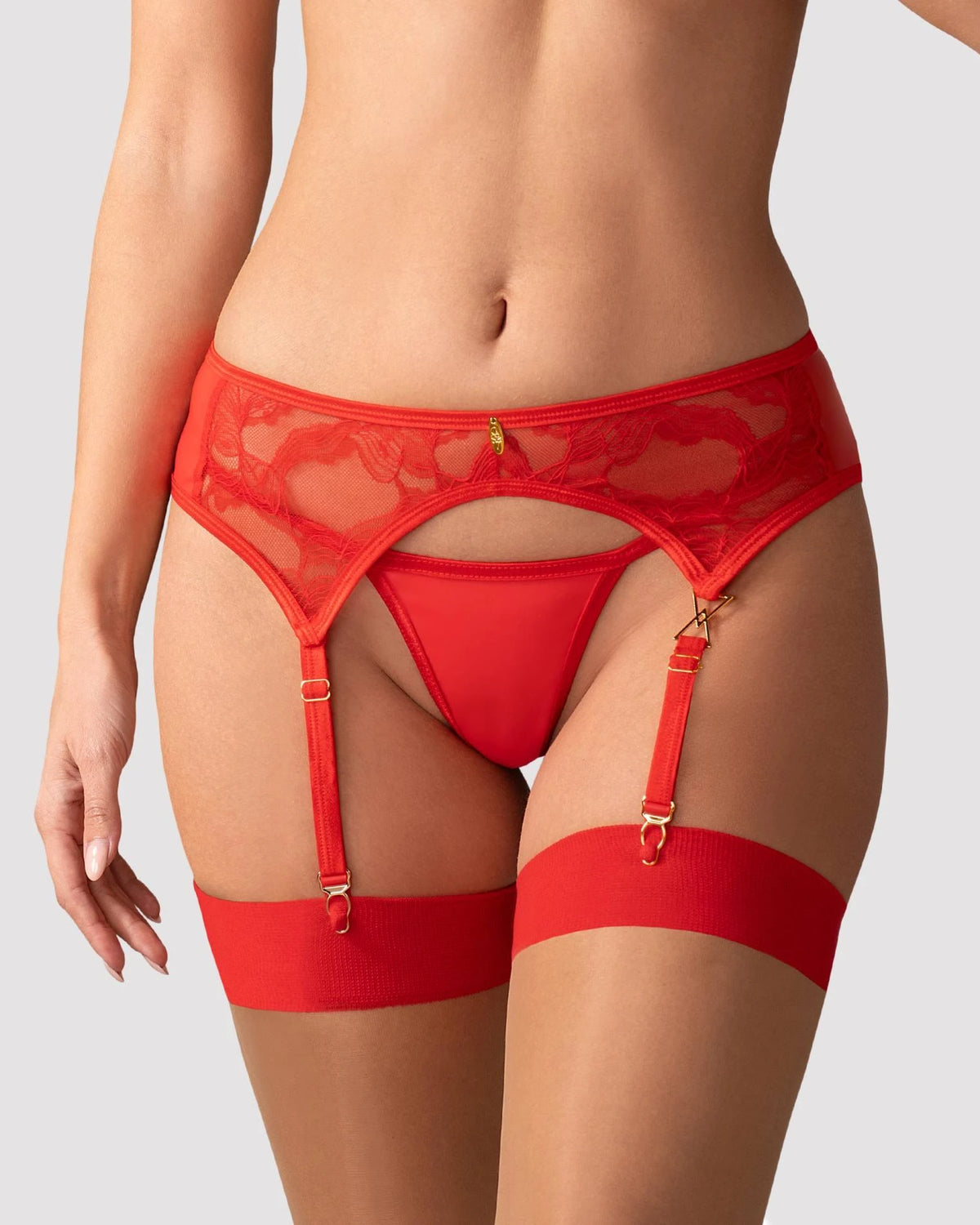 Reggicalze Aliosa – rosso | Obsessive