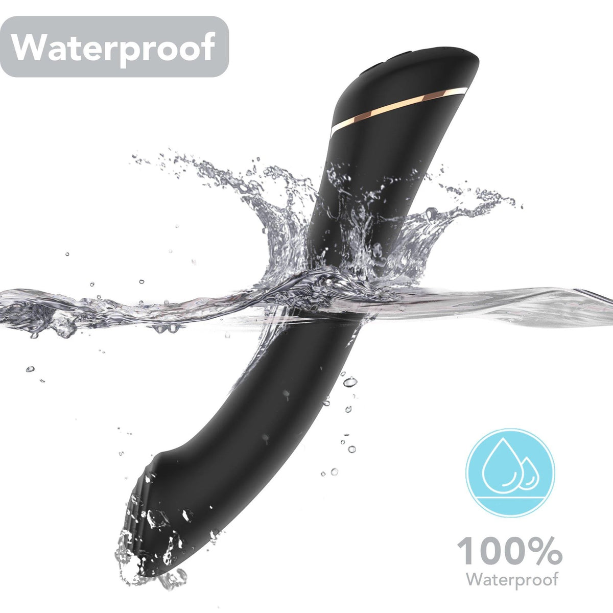 Vibrador punto G Gwand 9 funciones – recargable, negro | Favorites