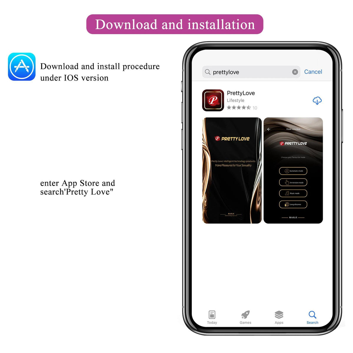 Vibrador especial Franz Mobile 10 funciones – control por app, doble, ciruela | Pretty Love