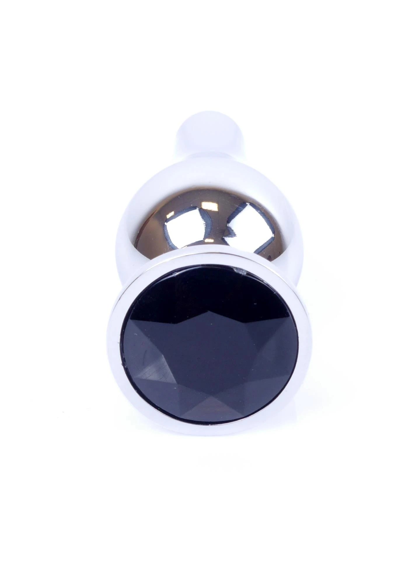 Plug-Bijoux Plug anal en Argent - Noir