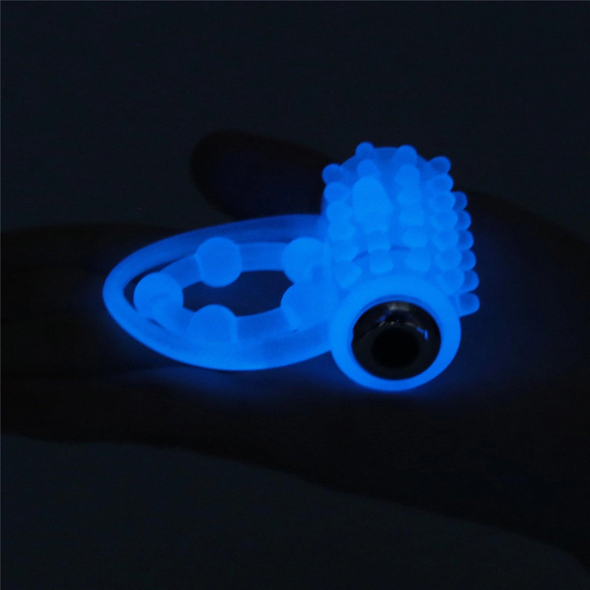 Anello fallico Lumino Play – vibrante, blu 10-LV343216 | Lovetoy