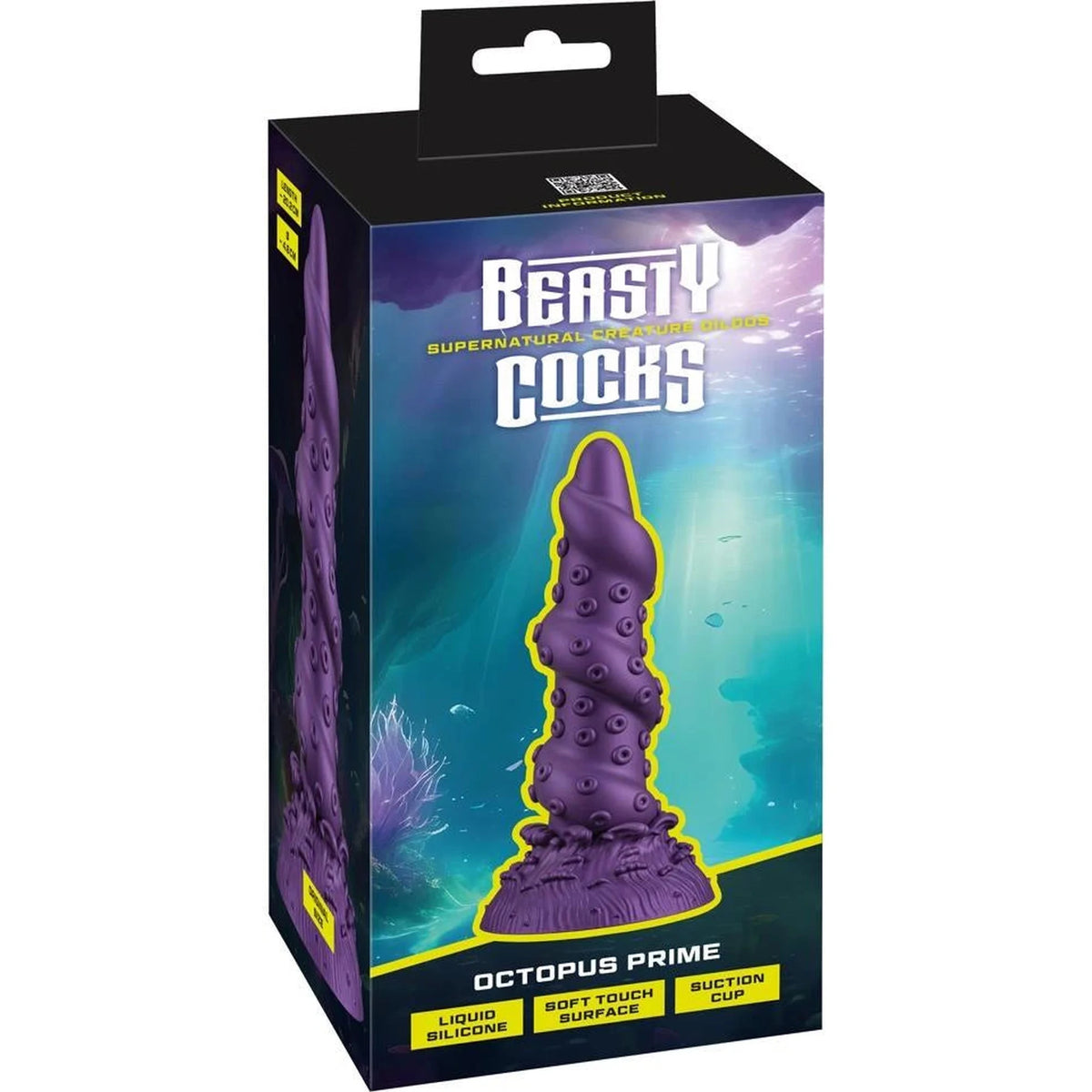 Gode Octopus Prime 20.2 cm – avec ventouse, violet | Beasty Cocks