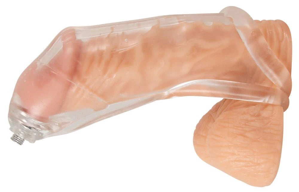 Gaine de pénis Piss Play – creuse, transparente