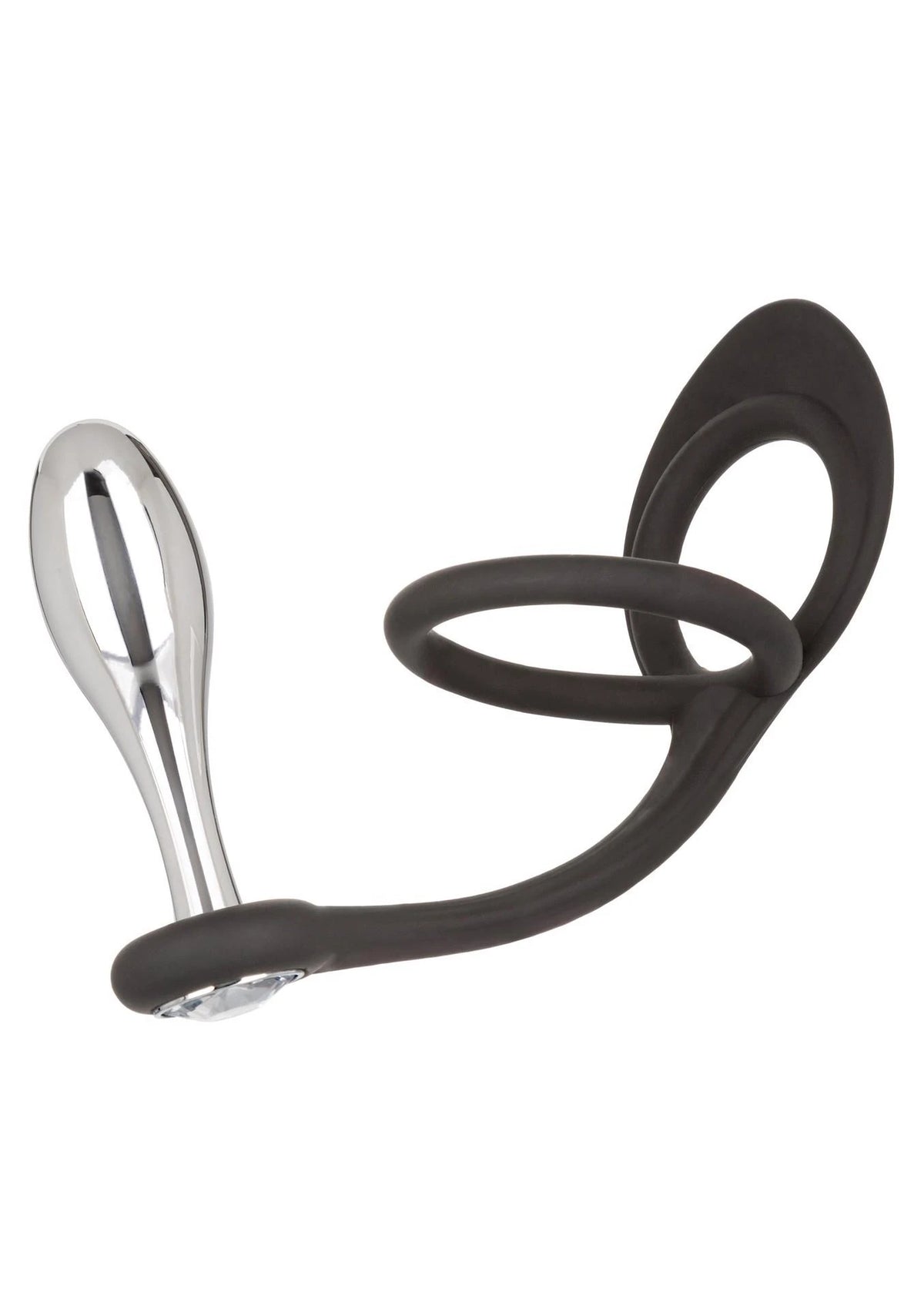 Plug anale Star Fucker Teardrop – con gioiello, argento | Calexotics