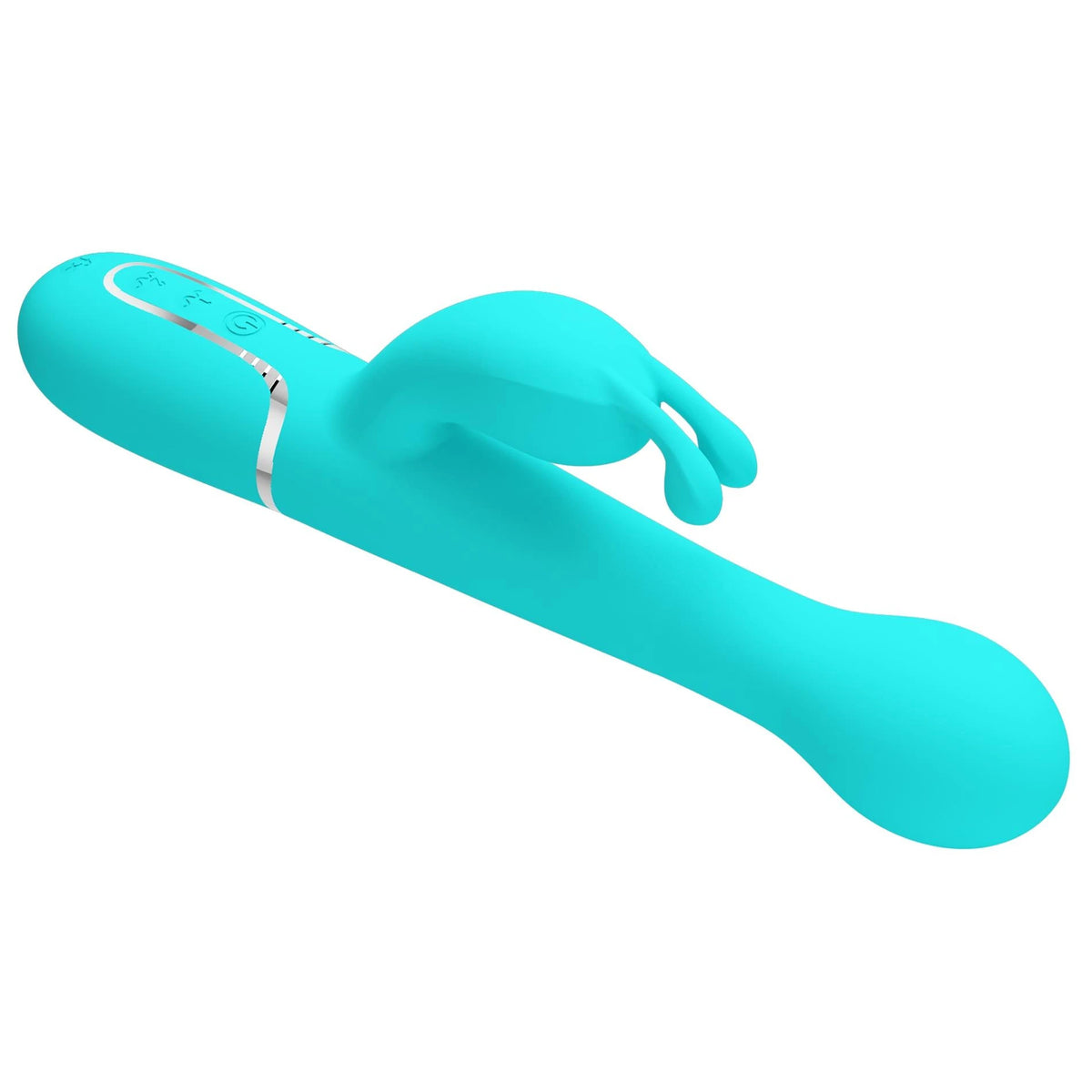 Vibrador rabbit Dejon Twinkled Tenderness 4 7 funções – com impulso, rotativo, azul claro | Pretty Love