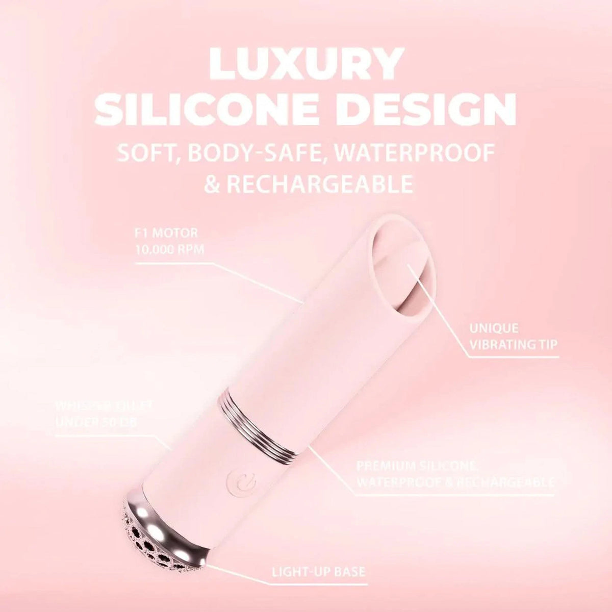 Clitoral stimulator Lipstick 10 functions – pink | Loveline