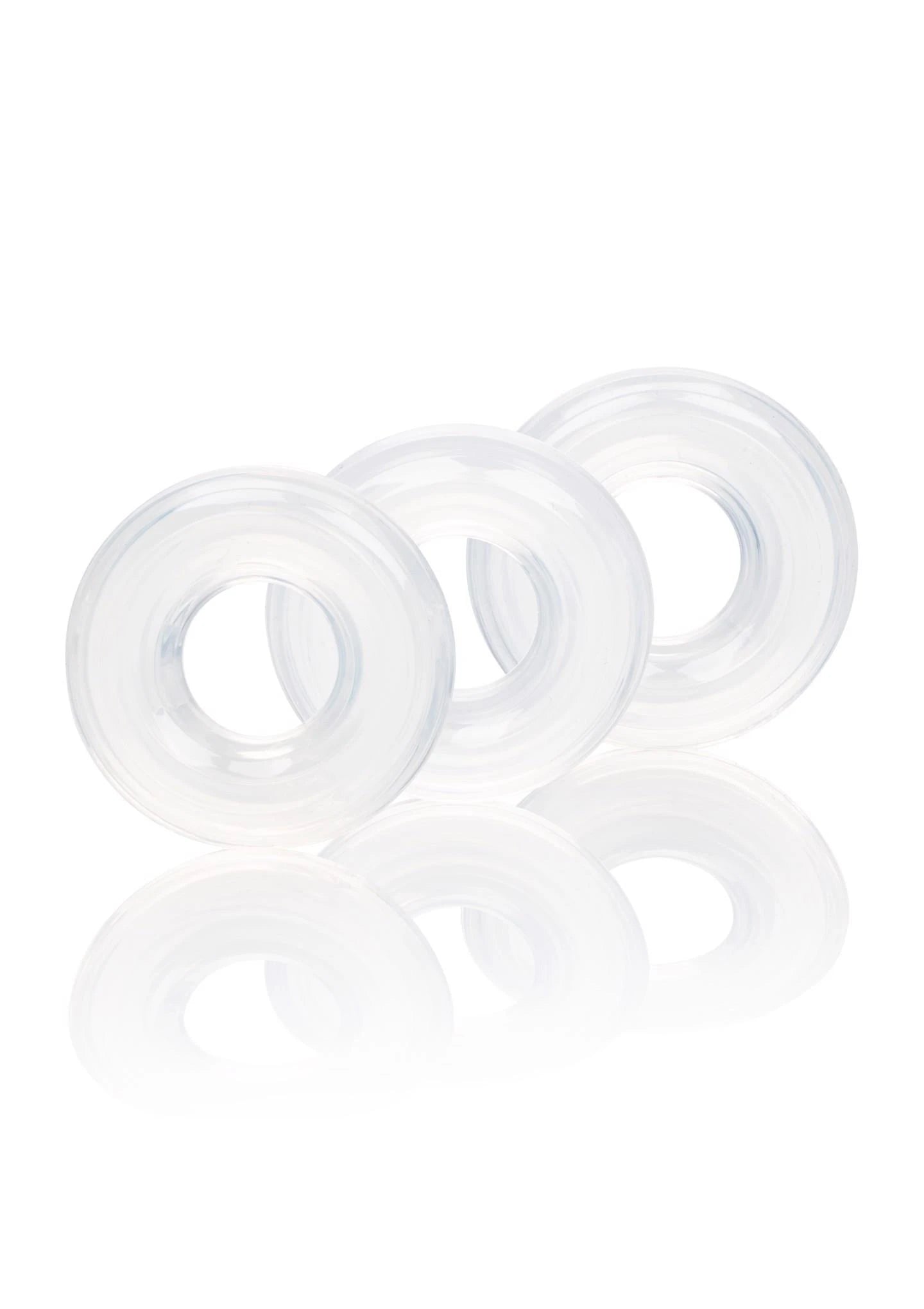 3 Bagues Fines Transparentes