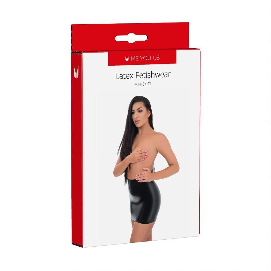 Robe – en latex, mini, noire | Me You Us