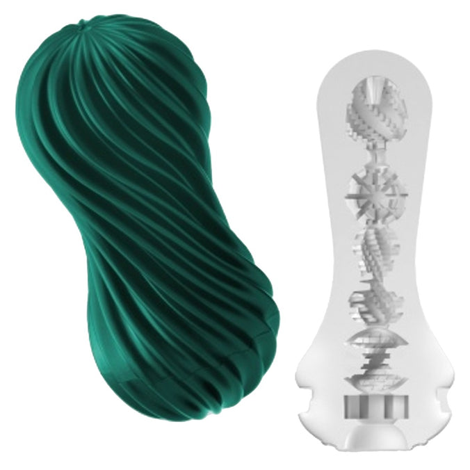 Masturbator 17.6 cm – green | TENGA