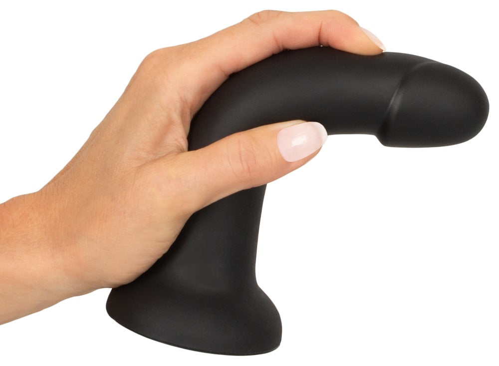 Felcsatolható dildó 17.5 cm – fekete