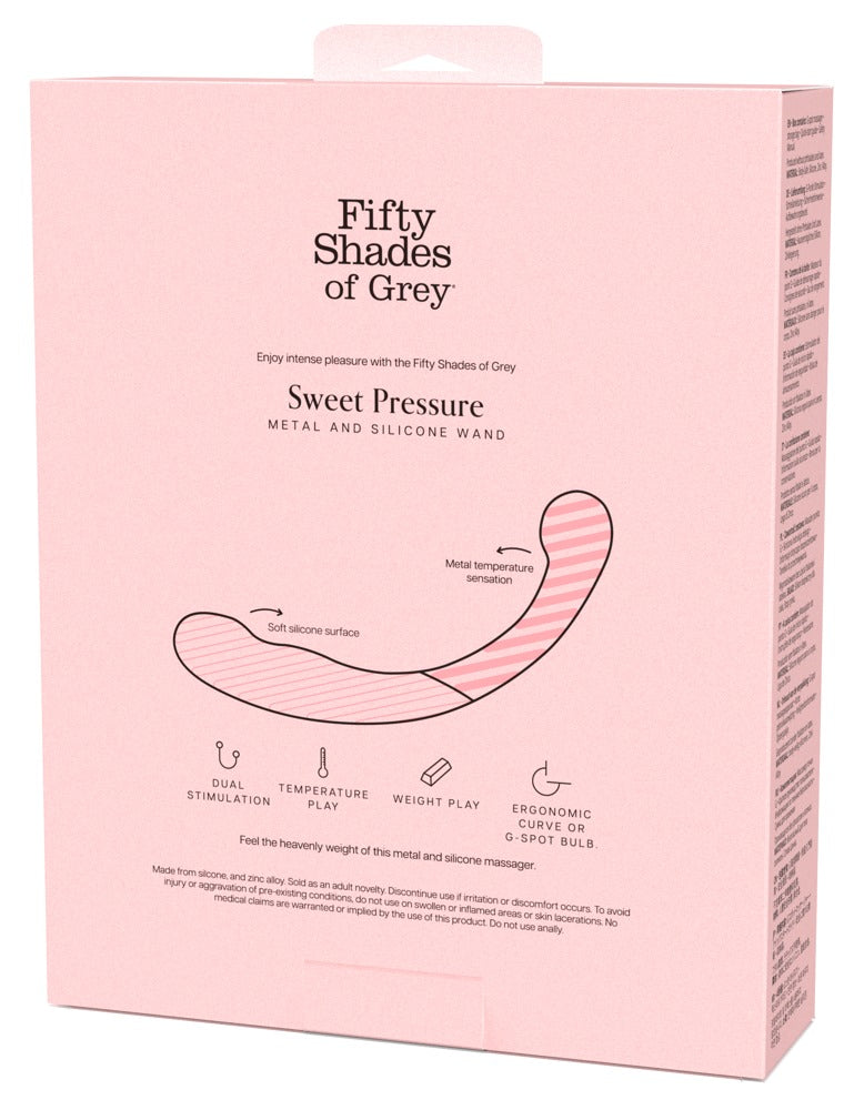 Prostate massager Pressure 21.5 cm – double, black | Fifty Shades of Grey