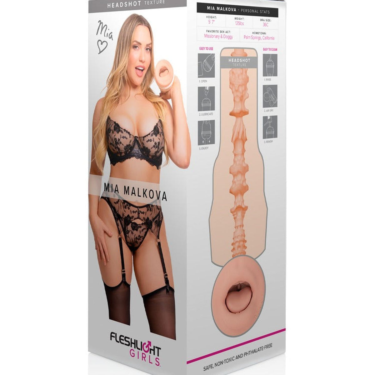 Masturbator Mia Malkova Headshot 25 cm – nude | Fleshlight