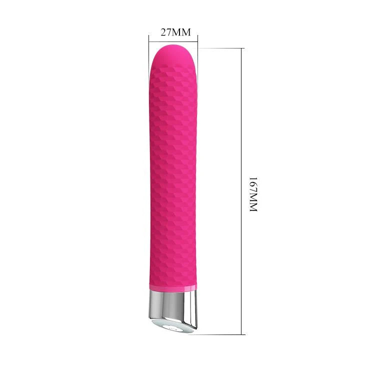 Vibromasseur classique Reginald 12 fonctions – rechargeable, rose | Pretty Love