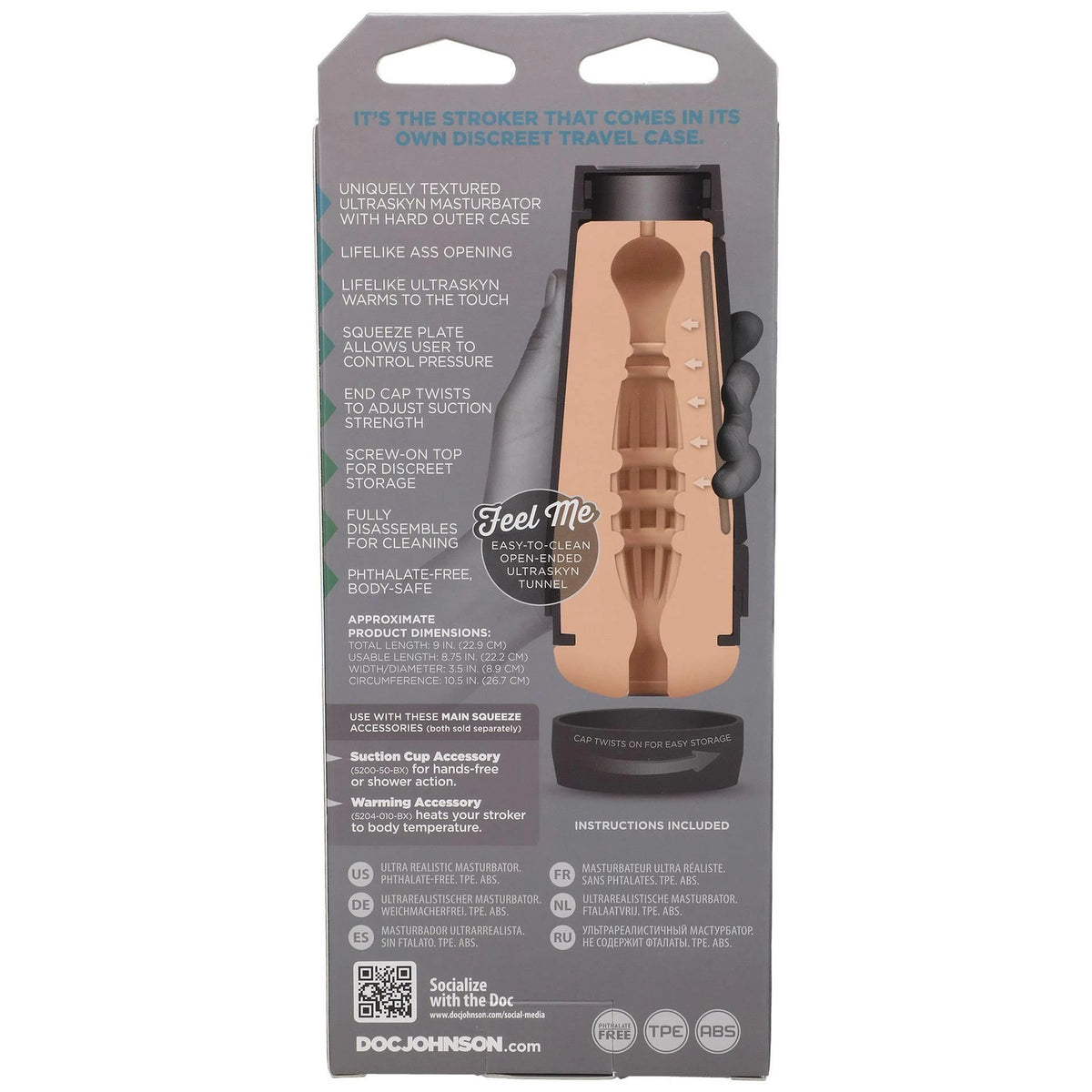 Masturbator Stud Ultraskyn 22.9 cm – hautfarben | Doc Johnson