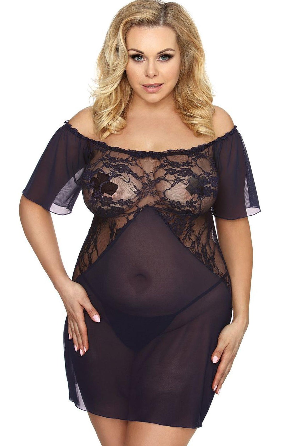 Babydoll Venea – taglie forti 51-00402 | Anais
