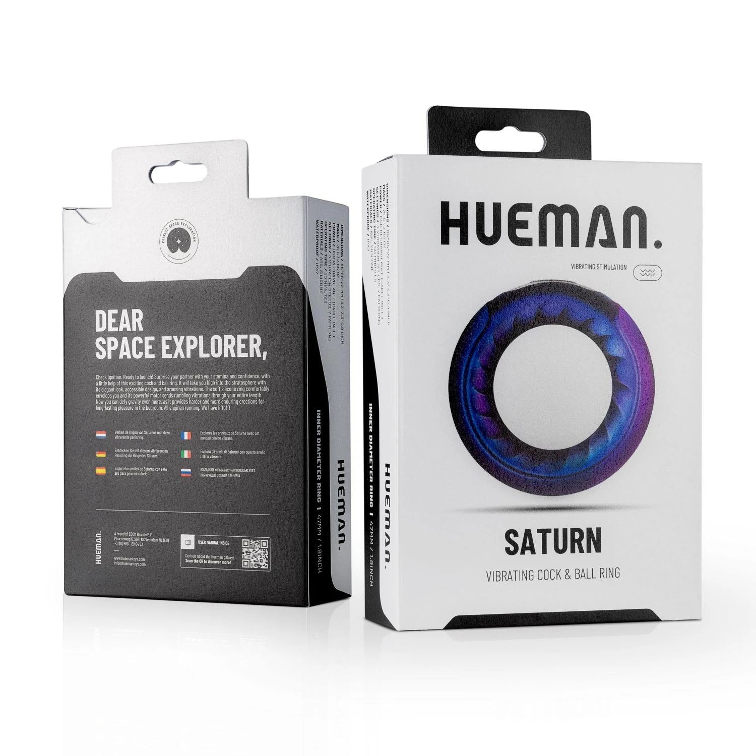 Hueman - Anneau vibrant pénis/testicules Saturn