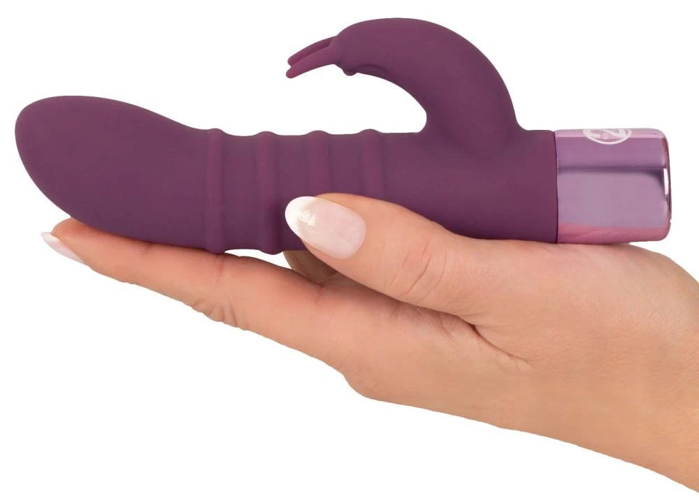 Vibrador rabbit 15 funciones – recargable, morado | Elegant Series