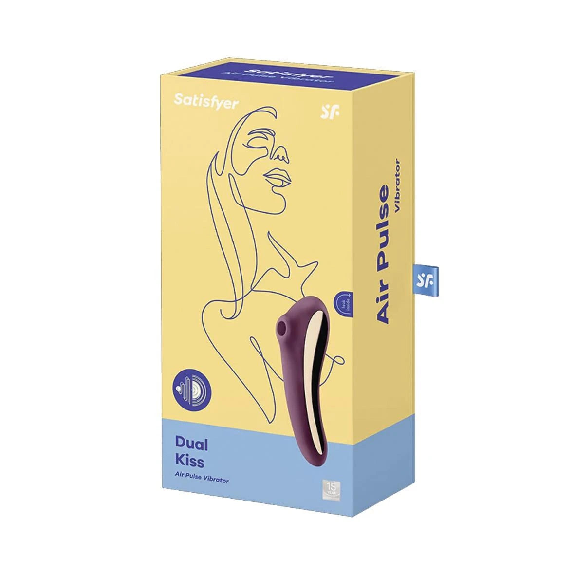 Estimulador de clitóris Kiss – duplo, vermelho | Satisfyer