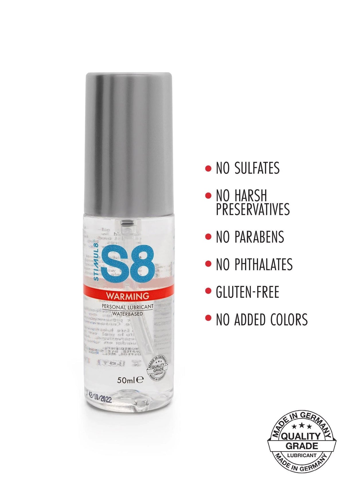 Lubrifiant S8 WB 50 ml – à base d'eau, chauffant