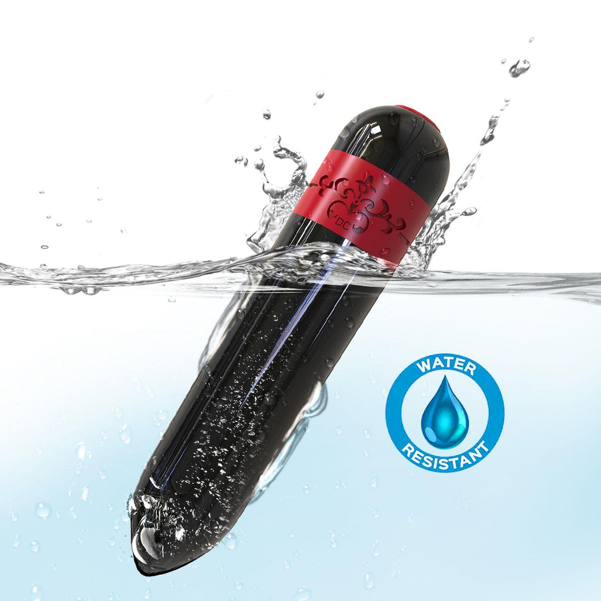 Mini vibratore Rocket 9 funzioni – ricaricabile, nero | Favorites