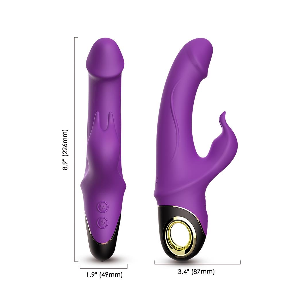 Vibrador rabbit Meteror 9 funciones – recargable, morado | Favorites