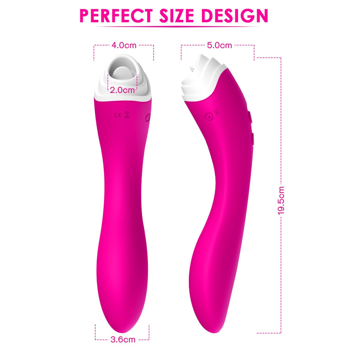Stimolatore clitorideo Fairyland 9 funzioni – ricaricabile, fucsia | Favorites