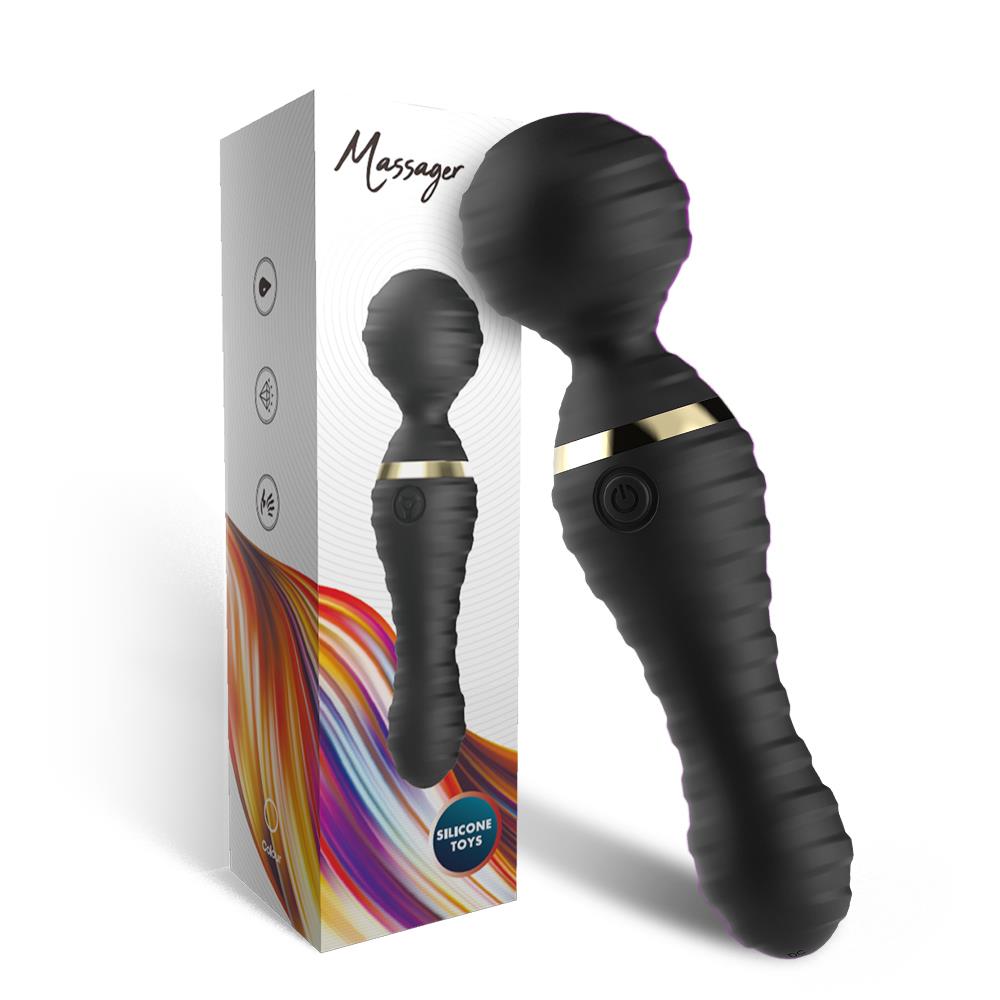 Massaggiatore wand Freedom 9 funzioni – ricaricabile, nero | Favorites