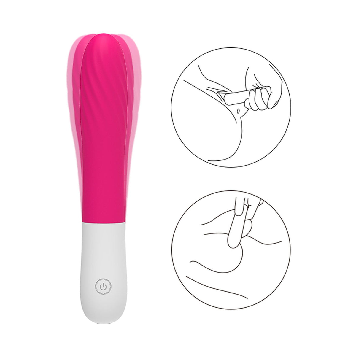 Vibratore classico Rrose 7 funzioni – ricaricabile, fucsia | Favorites