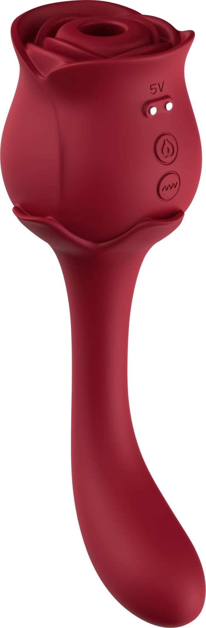 Estimulador de clitóris Blossom 9 funções – recarregável, vermelho | Favorites