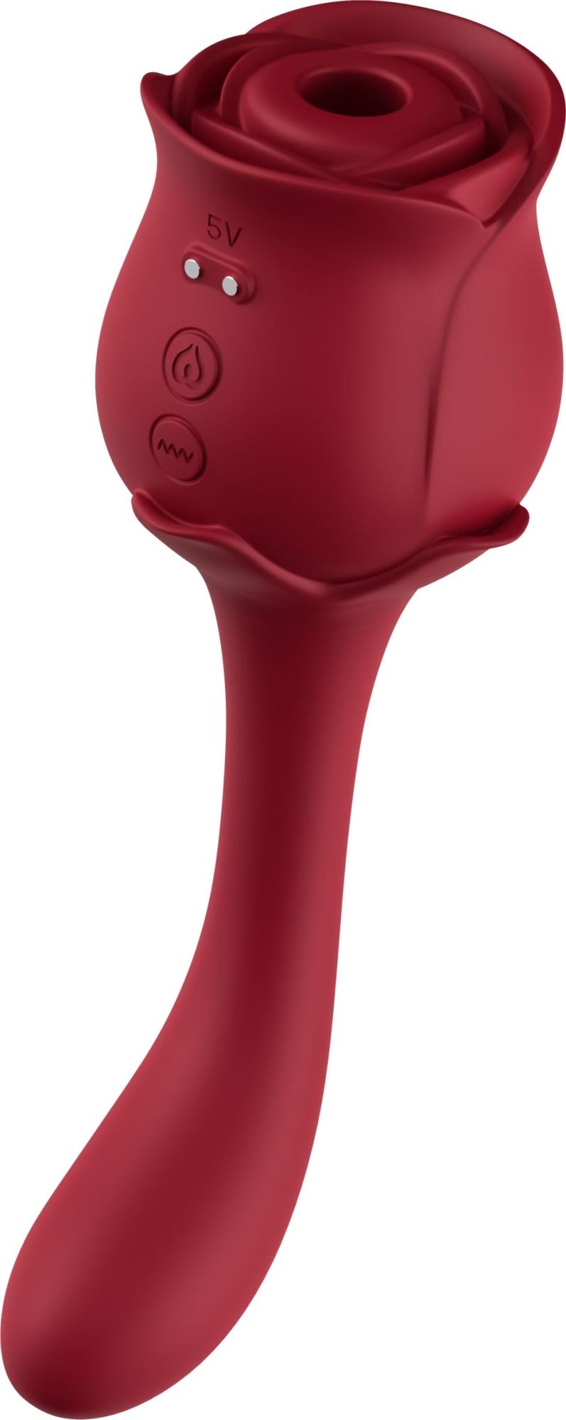 Estimulador de clitóris Blossom 9 funções – recarregável, vermelho | Favorites
