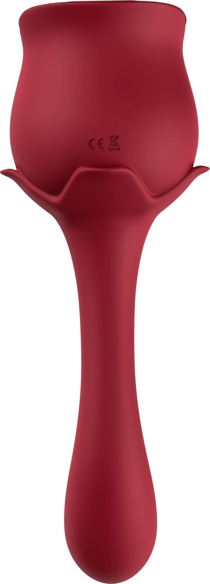 Estimulador de clitóris Blossom 9 funções – recarregável, vermelho | Favorites