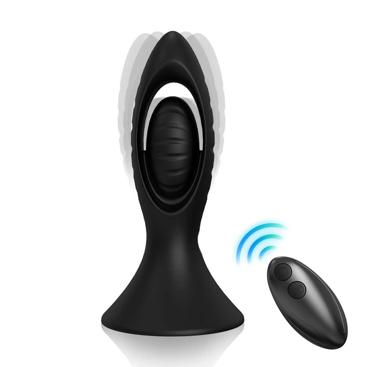 Butt plug Watchman 9 functions – vibrating, remote control, black | Favorites