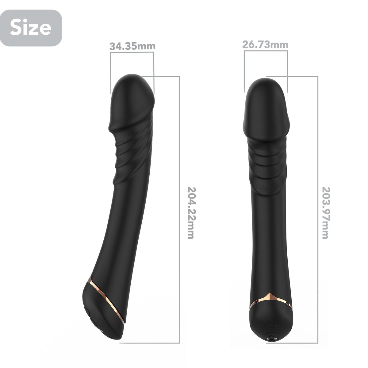 Vibrador ponto G Hancock 9 funções – recarregável, preto | Favorites