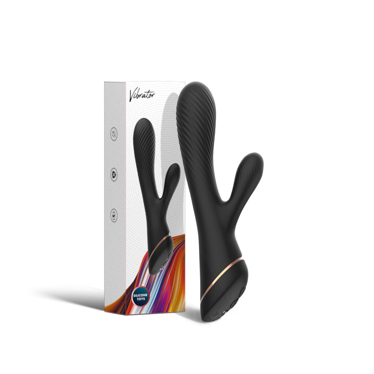 Rabbit vibrátor Hare 9 funkció – újratölthető, fekete | Favorites
