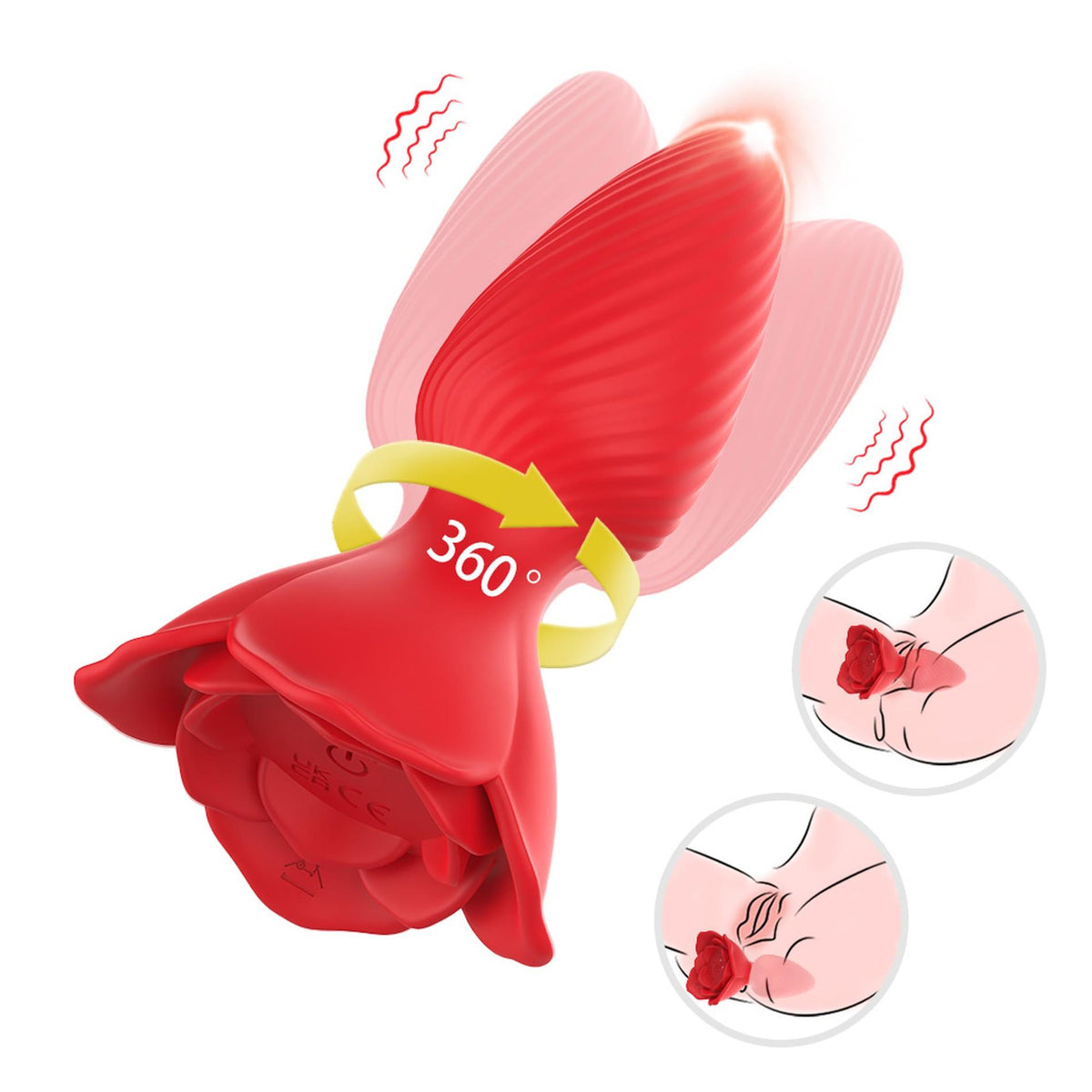 Plug anal Honey 9 funções – vibratório, vermelho | Favorites