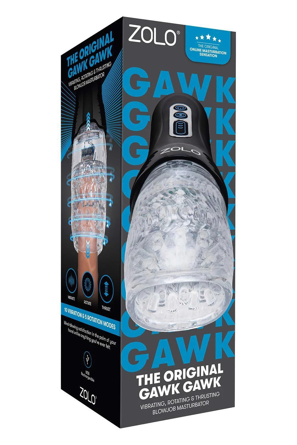 Masturbador Gawk Gawk 10 funções – recarregável | Zolo