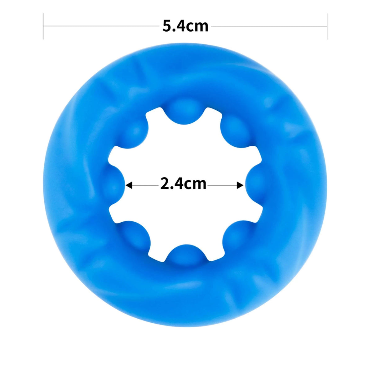 Anello fallico Pinnacle Pro Ridge Bump – vibrante, blu | Lovetoy