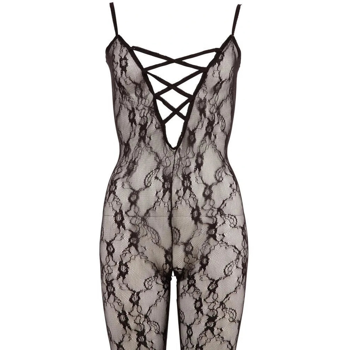 Catsuit – em renda, aberto, preto 25500081110 | NO:XQSE