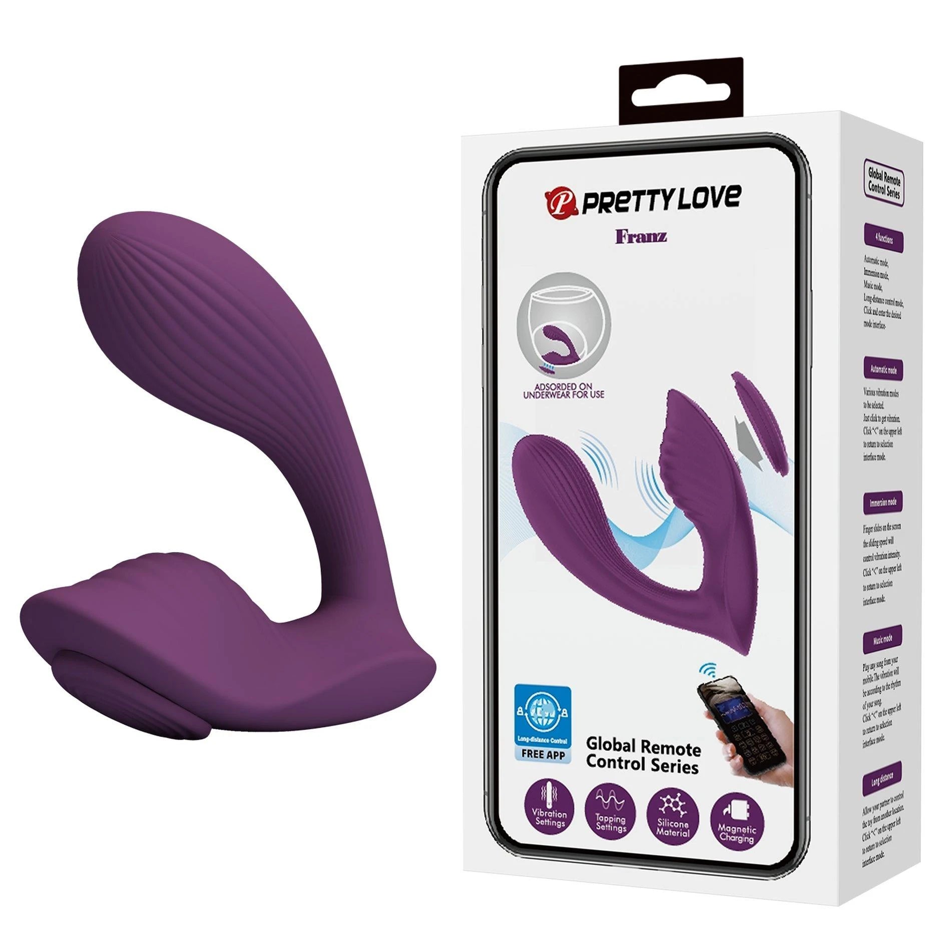 FRANZ, 10 fonctions de vibration télécommandables par APP mobile