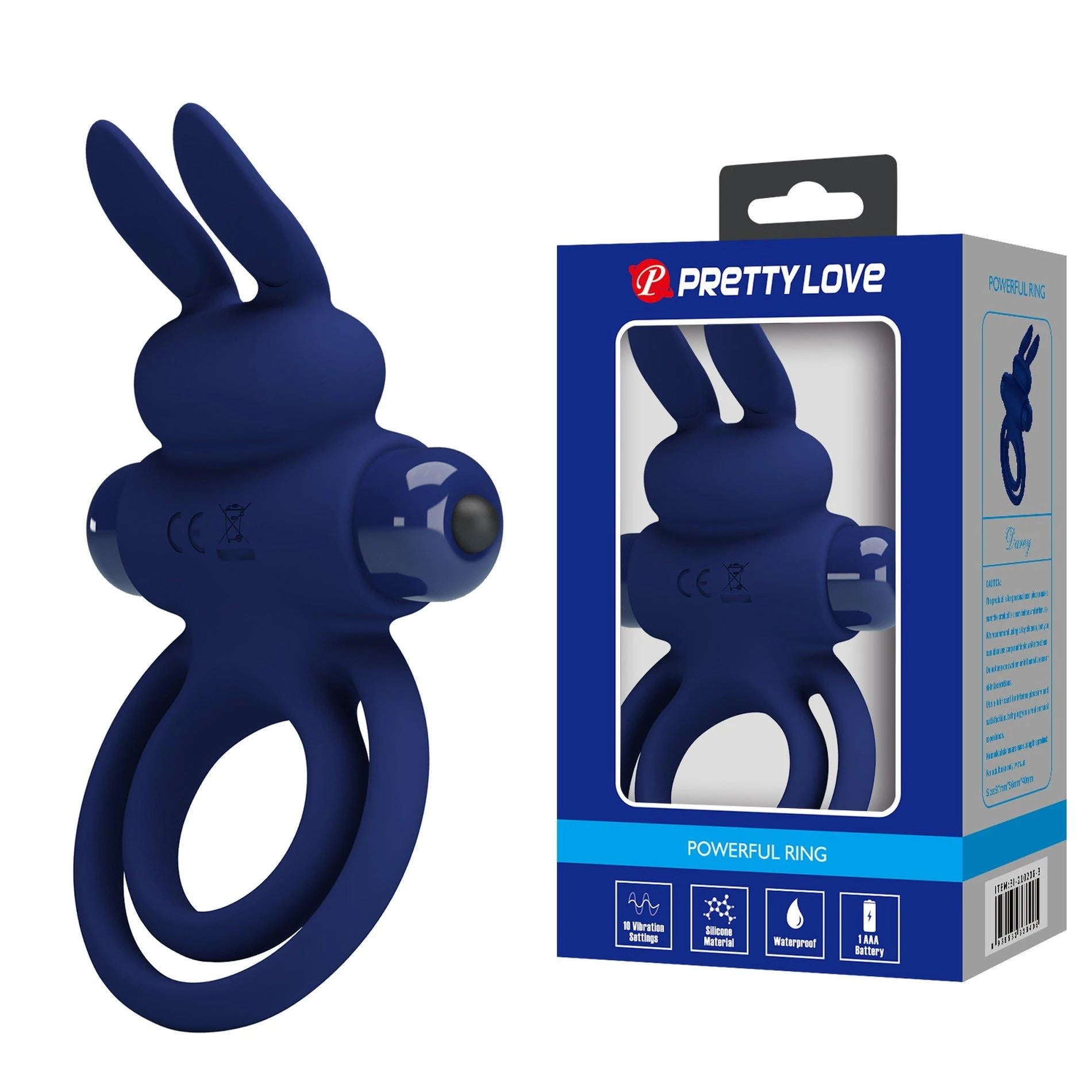 PRETTY LOVE - Anneau puissant, 10 fonctions de vibration