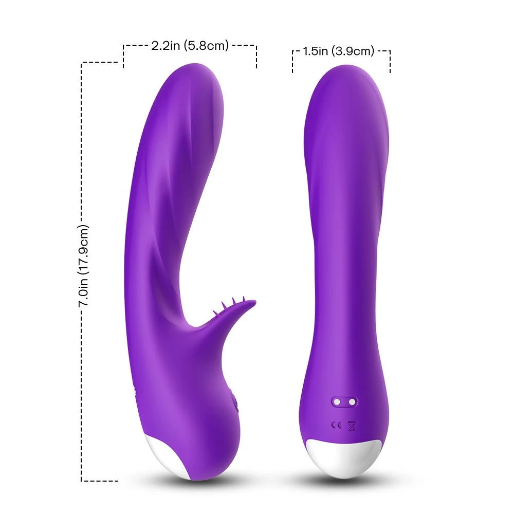 Vibromasseur rabbit Romance 9 fonctions – rechargeable, violet | Favorites