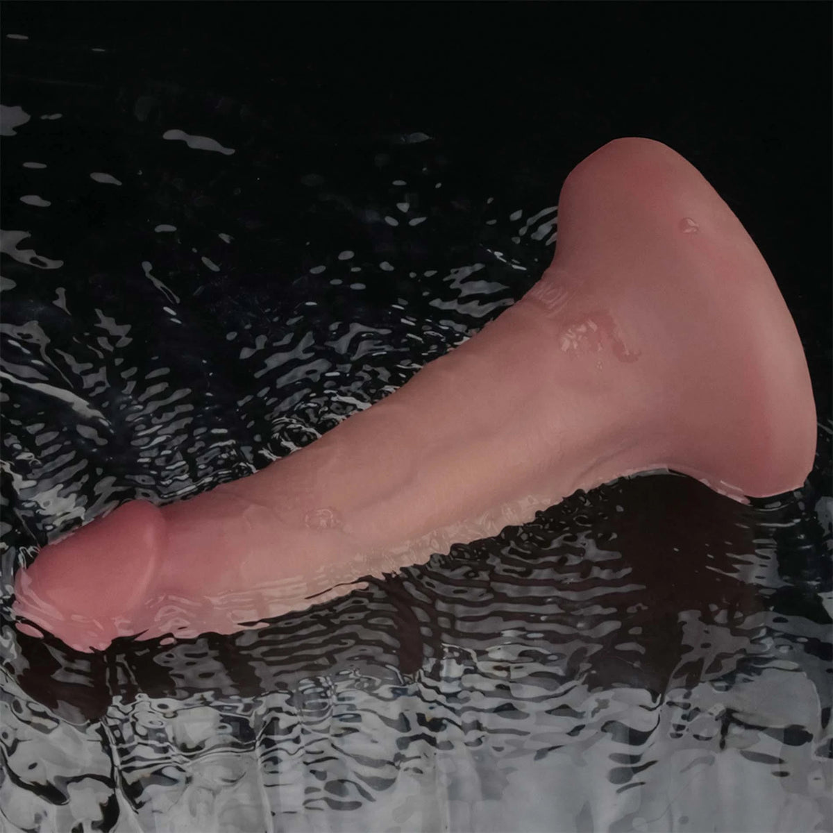 Realistic vibrator Density 10 functions – with suction cup, double, nude 16 cm | Lovetoy