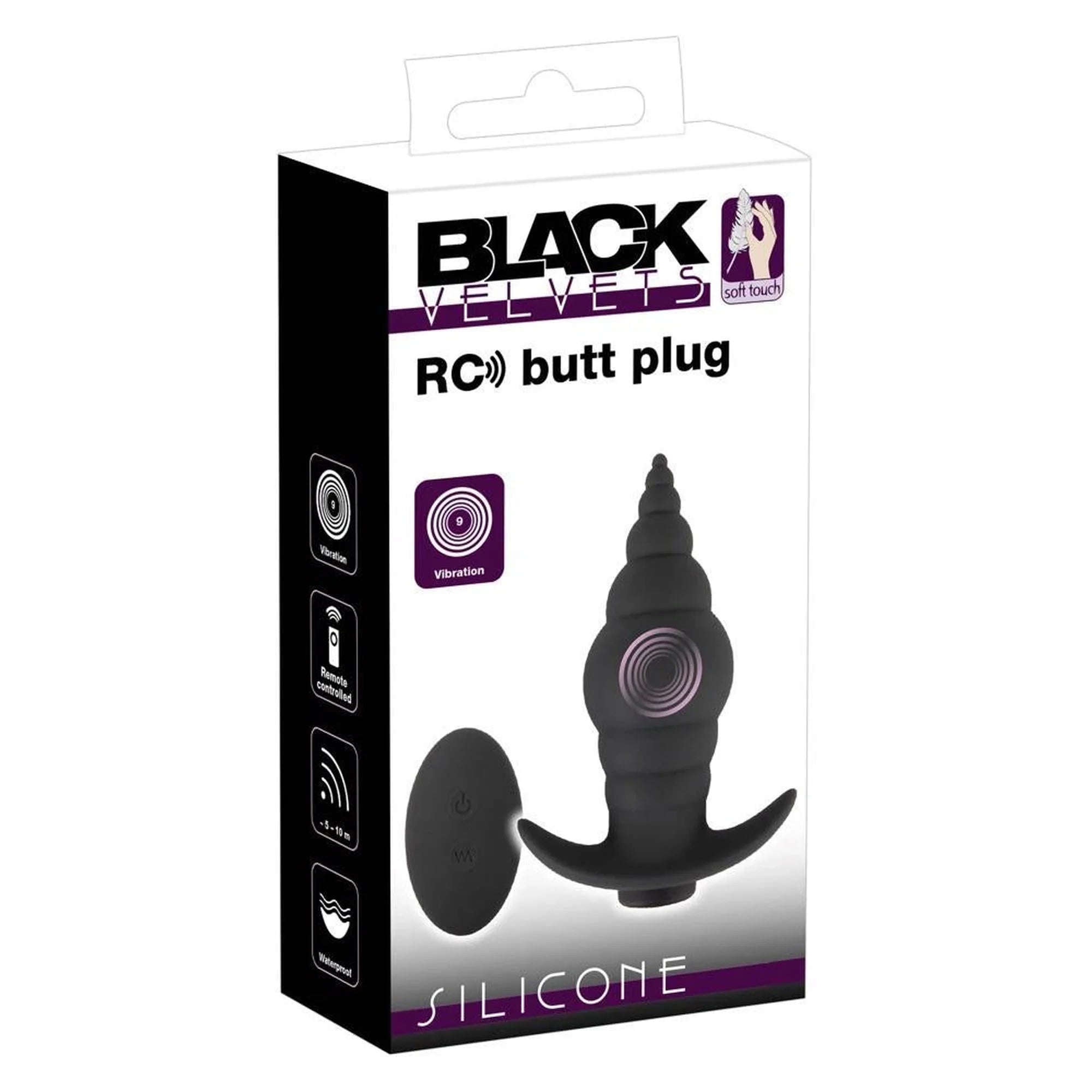 Vibromasseur anal "Black Velvets RC"